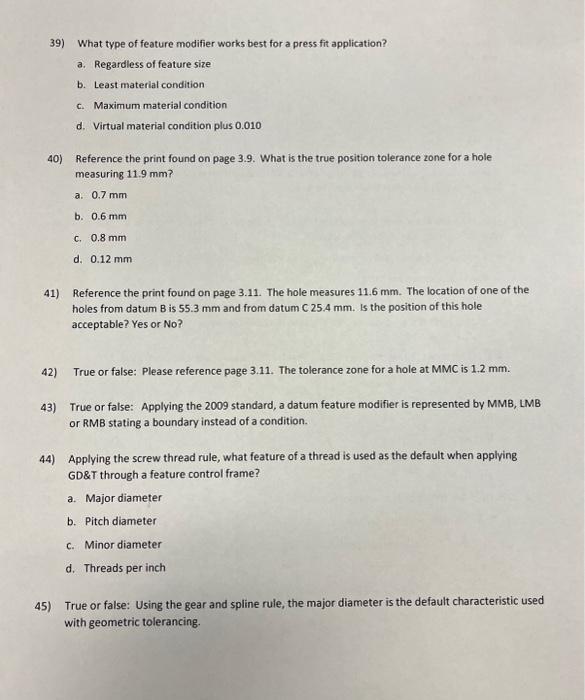 to have an acceptable part from these measurements, what would be my