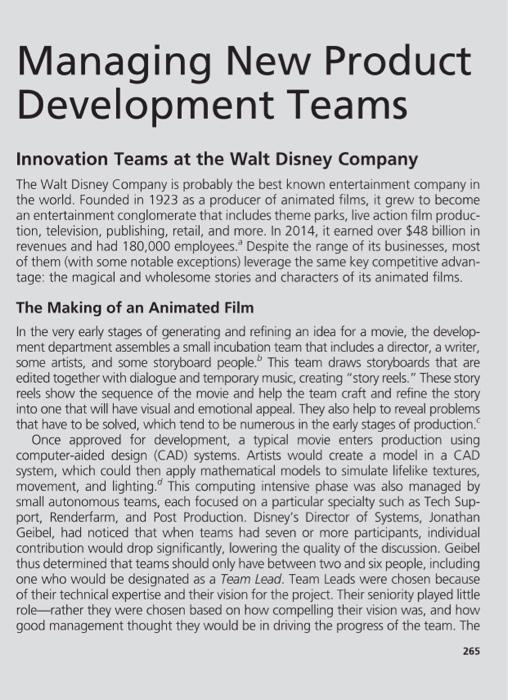 case study. and provide good information. Question 2 Using the case study