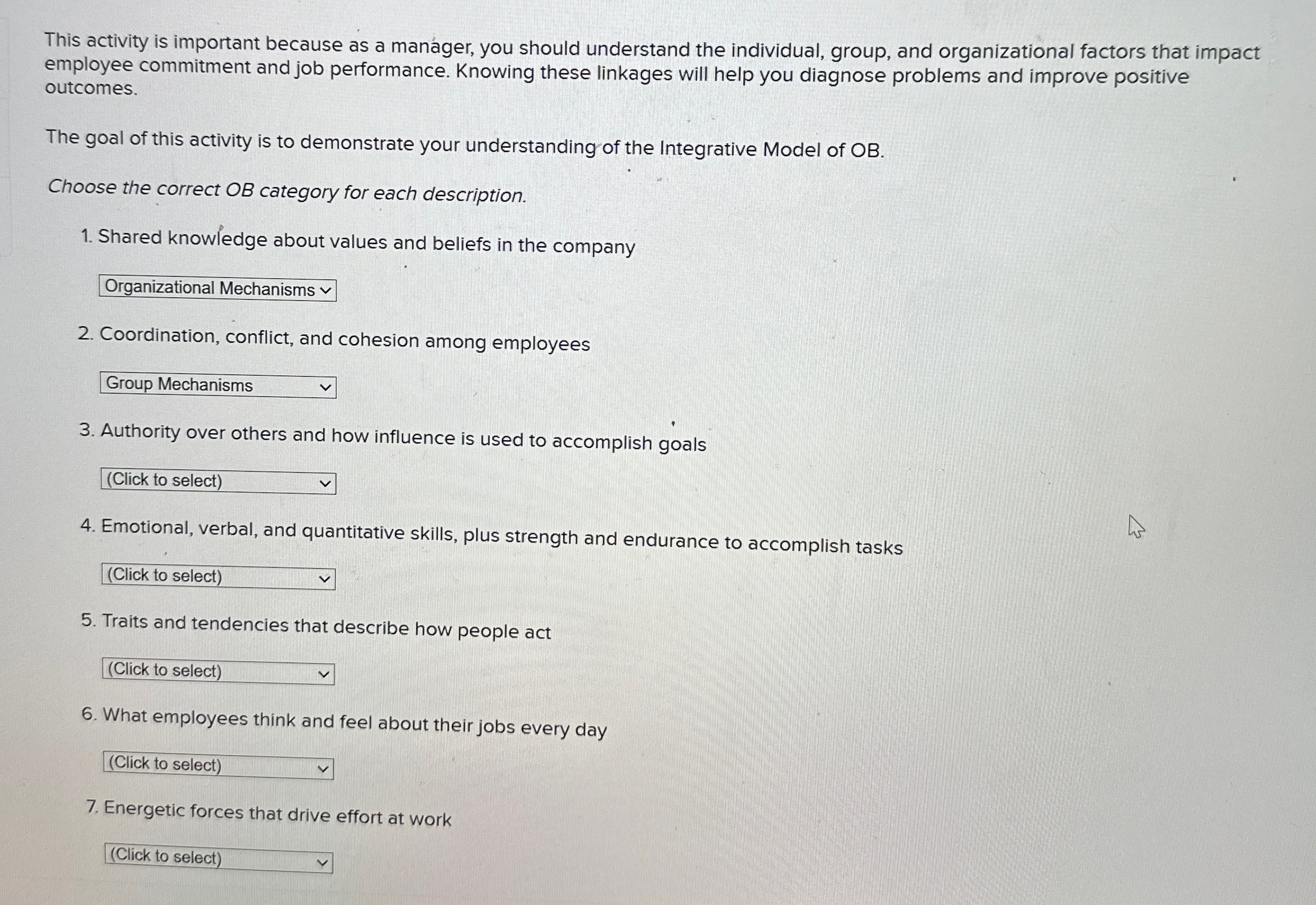  This activity is important because as a manager, you should understand