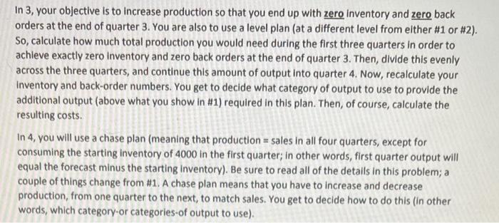  In 3 , your objective is to increase production so that