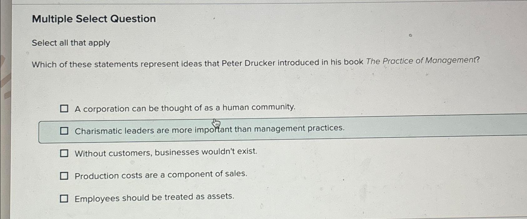  Multiple Select Question Select all that apply Which of these statements