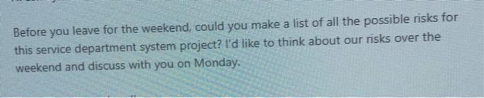 we will have only 'two' primary tasks for you to complete for