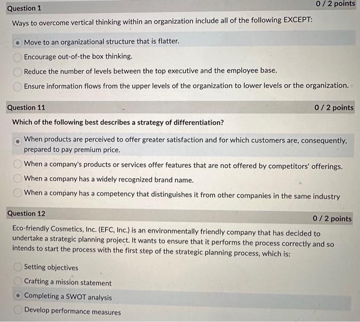  Ways to overcome vertical thinking within an organization include all of