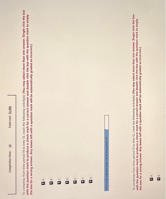 contained below to compress one time unit per move using the least-cost