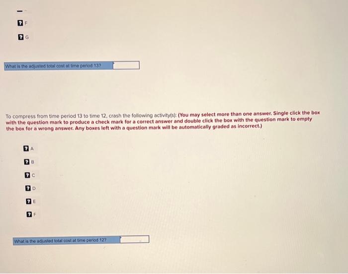 method. Assume the indirect costs for the project are as shown in