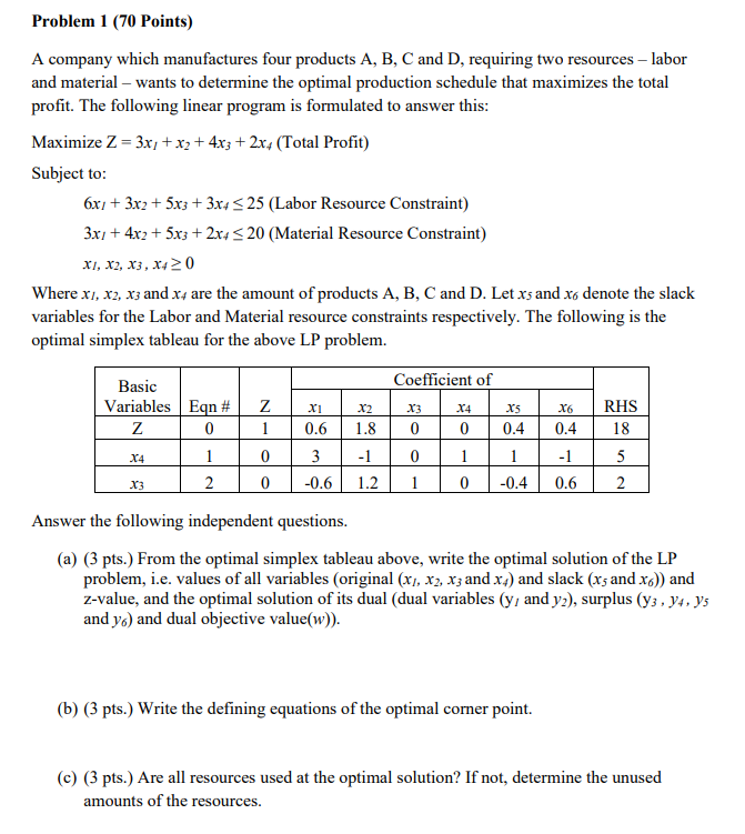 Help me to solve question 1(g) please. Many thanks! A company which