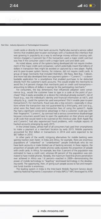 will determine which becomes dominant? Using information in the case study and