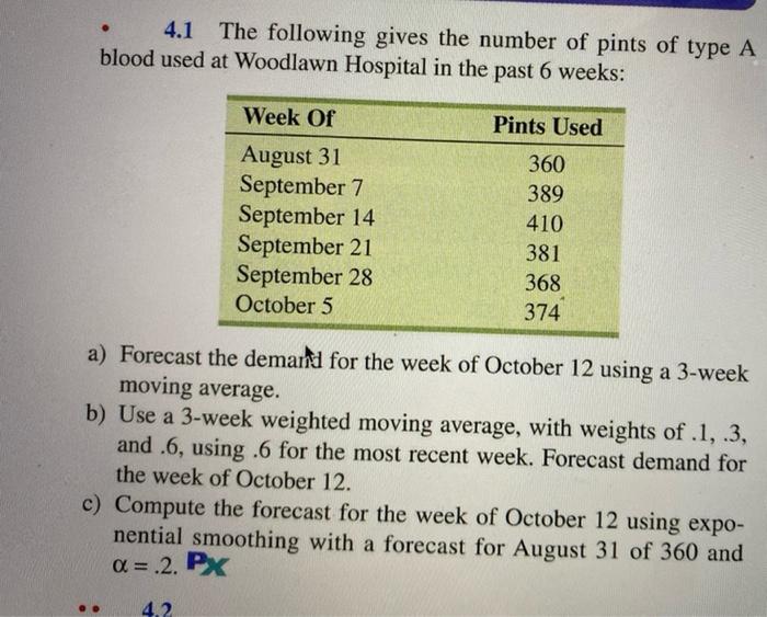 on Florida State Highway 101 during the last 4 months: Forecast the