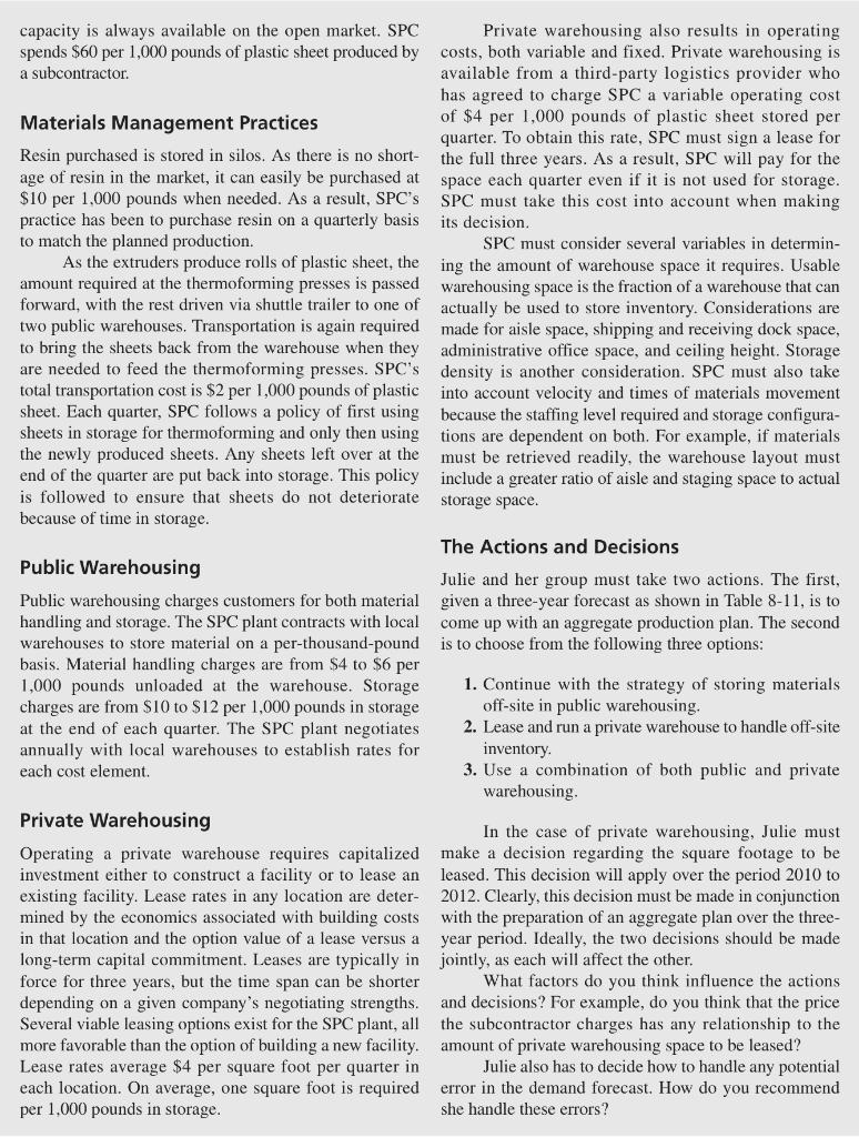 Part B Julie Williams, facility production planning manager at SPC Specialty Packaging