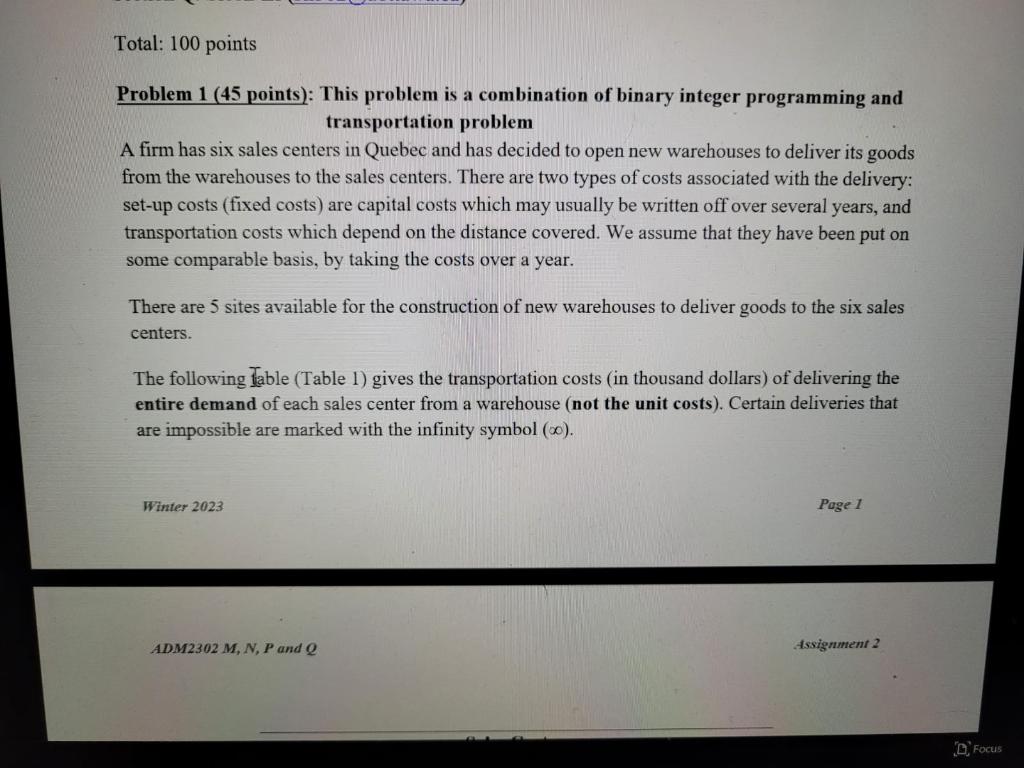  Problem 1 (45 points): This problem is a combination of binary