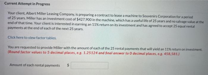  Your client, Albert Miller Leasing Company, is preparing a contract to