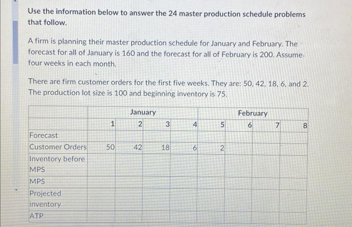 operations management. please help as it is multiple parts and i am