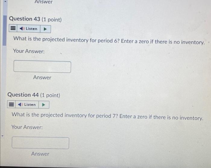 and calculate projected inventory and available to promise. Use those calculations to