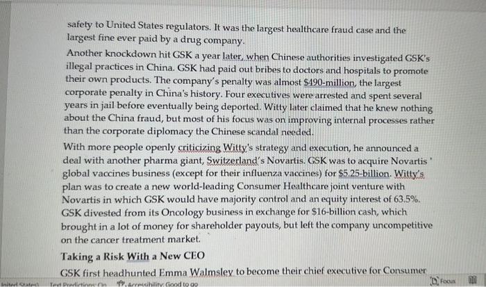 the case below and answer the questions that follow it. The questions