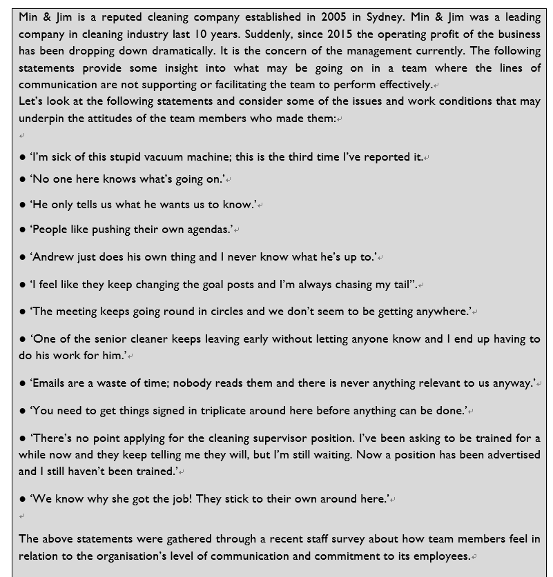 You are the team supervisor, how do you support your team to