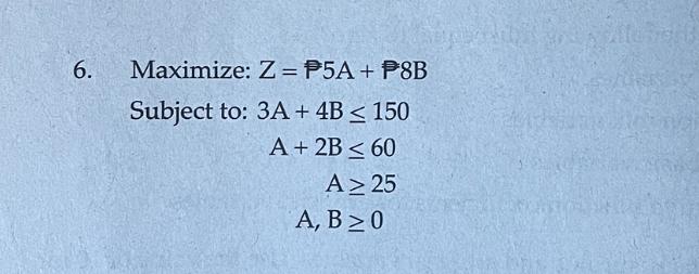  Add the appropriate slack, surplus and artificial variables. Use the value