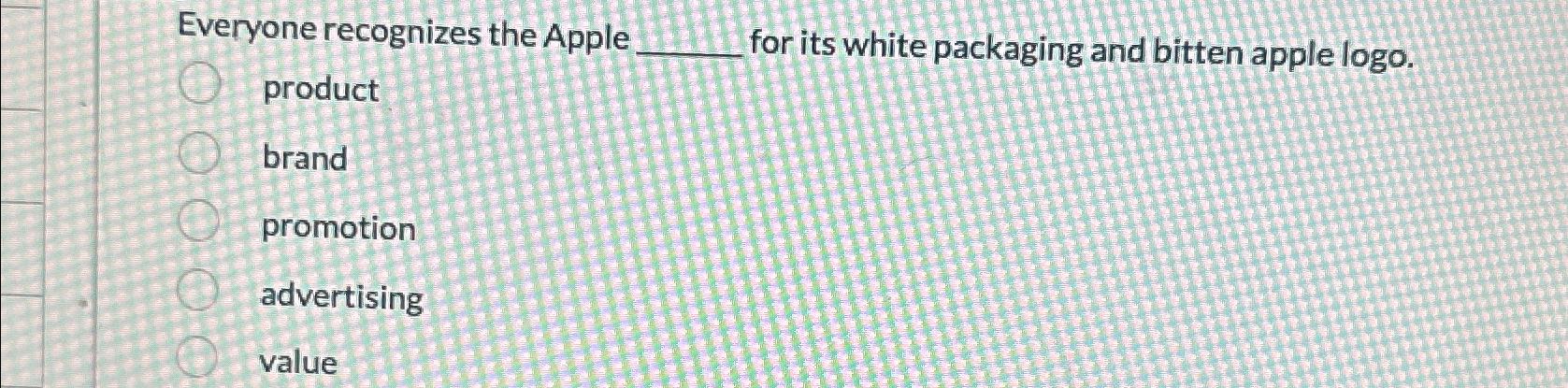  Everyone recognizes the Apple for its white packaging and bitten apple