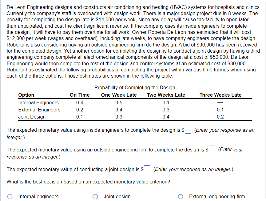 De Leon Engineering designs and constructs air conditioning and heating (HVAC)