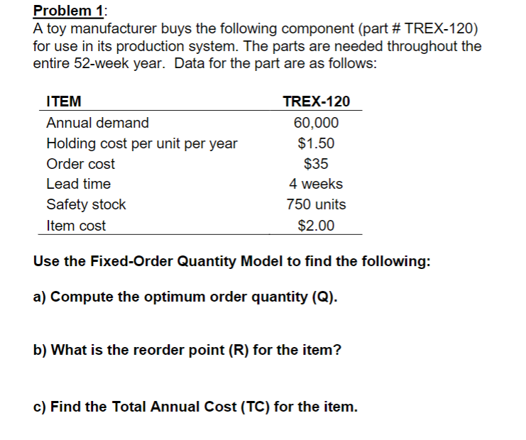 If possible please show work so that I can understand. Problem 1:
