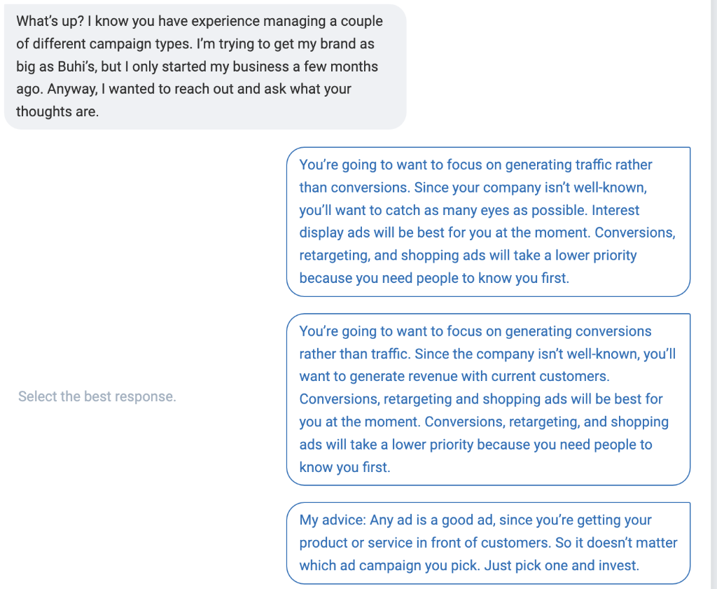 and I wanted to ask you: How do I know when I'm