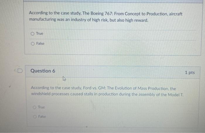  According to the case study, The Boeing 767: From Concept to