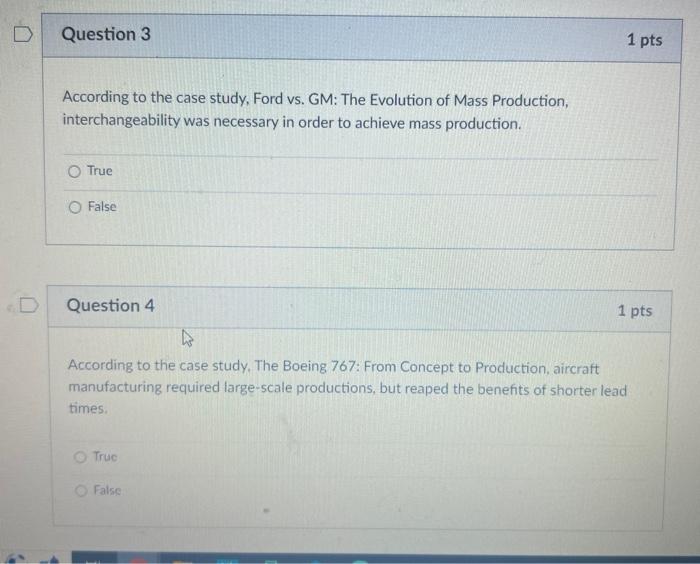  According to the case study, Ford vs. GM: The Evolution of