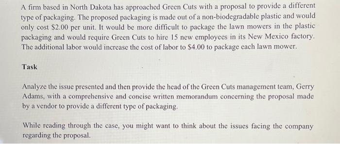 firm; Question 2: Provide a thorough description of the information relevant to