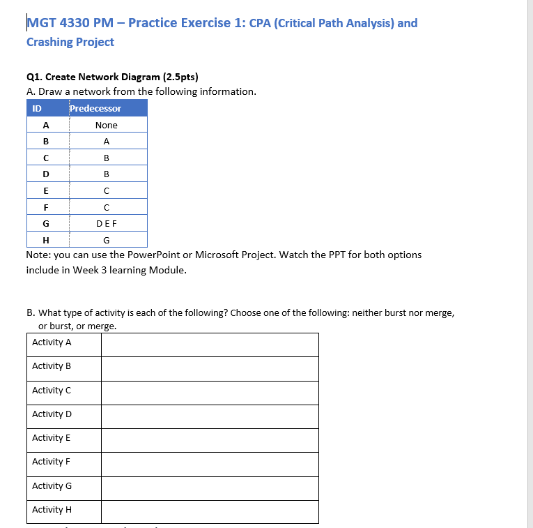 Need help solving this problem, will upvote if you answer all questions.