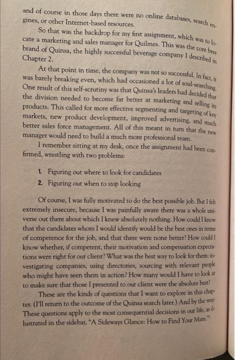 problems? - What advice would you share for answering those two problems