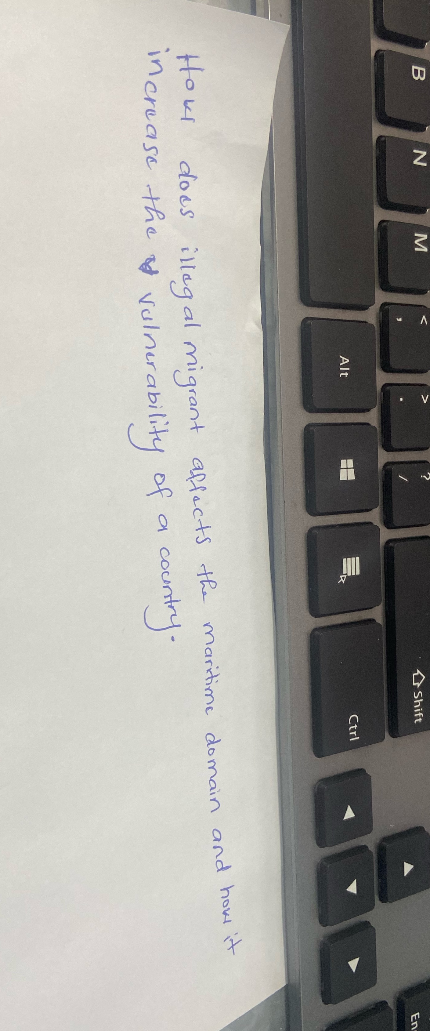 Z Shift Alt Ctrl Hour does illegal migrant affects the maritime