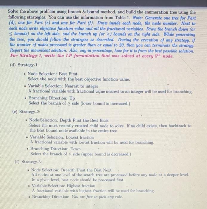 Consider the following IP problem. maximize: 7x1+28x212x3+15x4+5x5 subject to : 50x170x2+40x3+30x430x510010x1+60x2+50x3+60x420x5806x1+1x2+3x3+7x49xi{0,1}i=1,,5 (a)