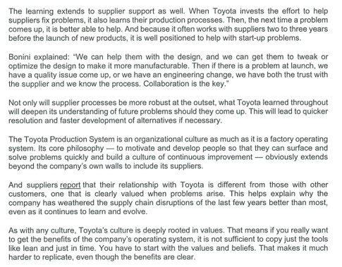 Really Makes Toyota's Production System Resilient The supply chain disruptions triggered by
