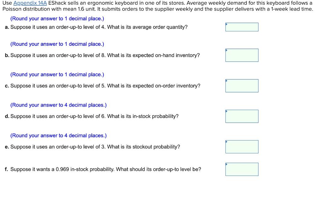 Use Appendix 14A EShack sells an ergonomic keyboard in one of its