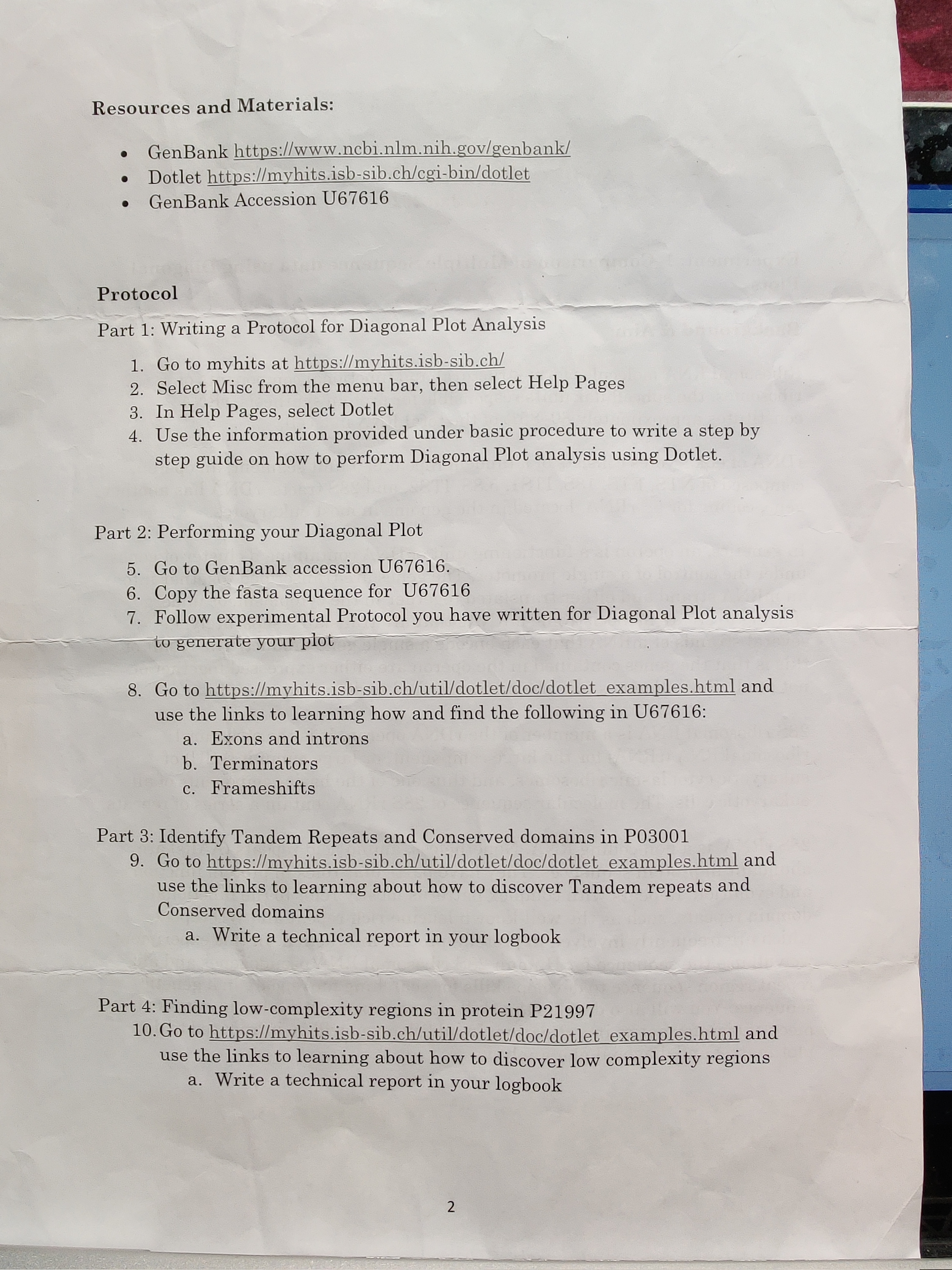 please help me with this will be really appreciated.. Resources and Materials: