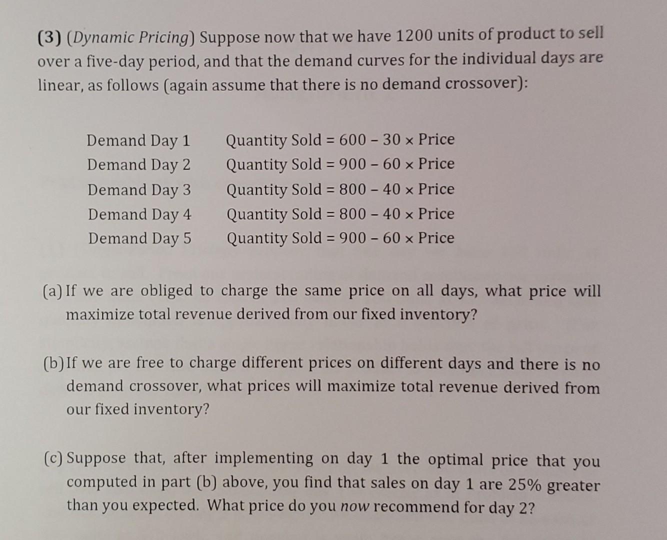 How would I complete the Dynamic Pricing Excel Solver below? How would
