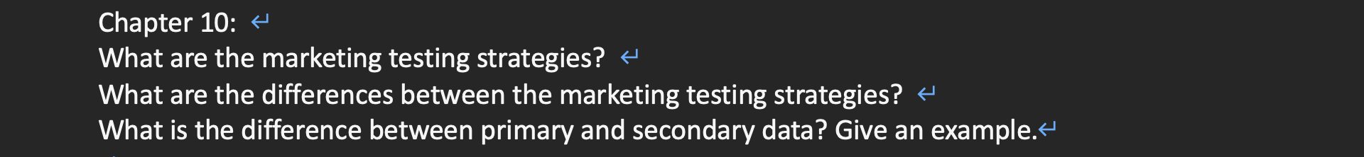 this is for marketing quiz. please make short essay using own words.