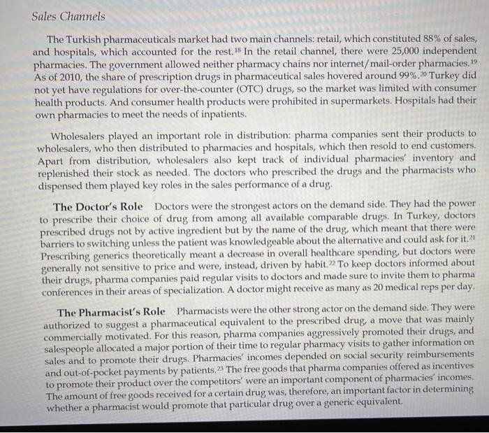 Reference the case. sales force management at Nobel llac . Answer following