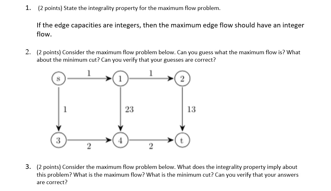 the boxes the flow on the arc is given. E8 E6 1.