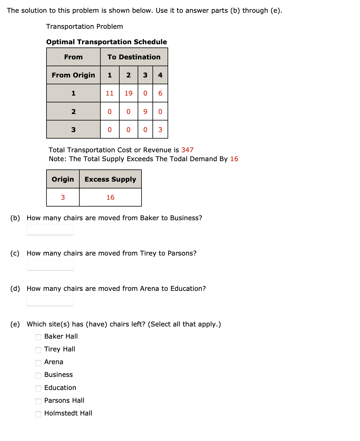 programming model, how many decision variables would there be? How many constraints