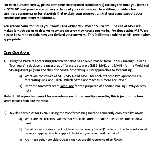 recent performance and making decisions and recommending changes to improve supply chain
