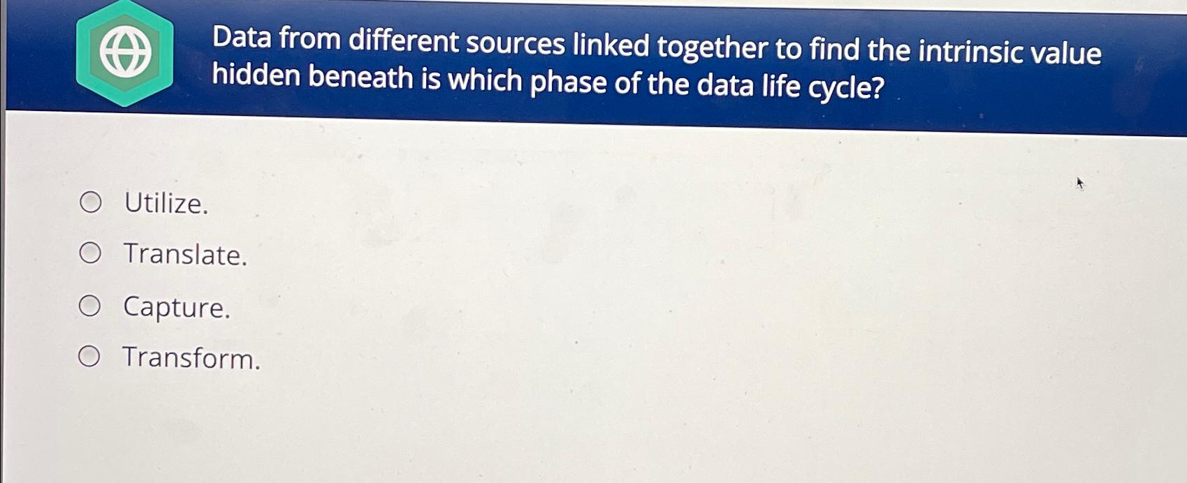  Data from different sources linked together to find the intrinsic value