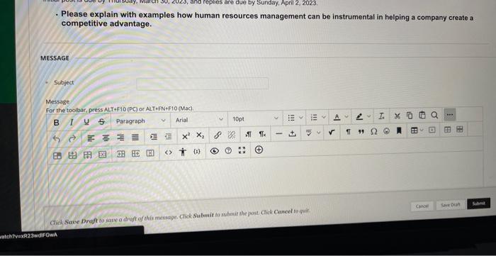  - Please explain with examples how human resources management can be