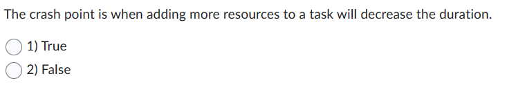  The crash point is when adding more resources to a task