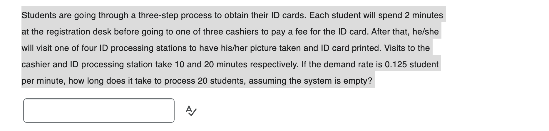 Students are going through a three-step process to obtain their ID cards.