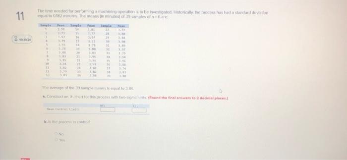  11 The time needed for performing a machining operation is to