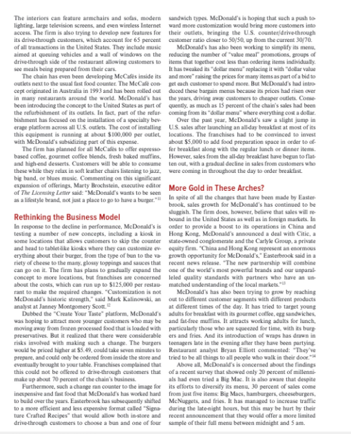 statement." policy regarding a relationship with an employee and MeDonald's has been