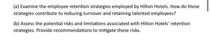 this topic is in human resource management, kinldy answer each question in