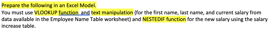 VLOOKUP function and text manipulation (for the first name, last name, and