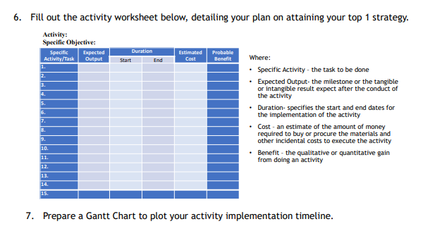 life goals and objectives 3. Using the SWOT Matrix, identify all your