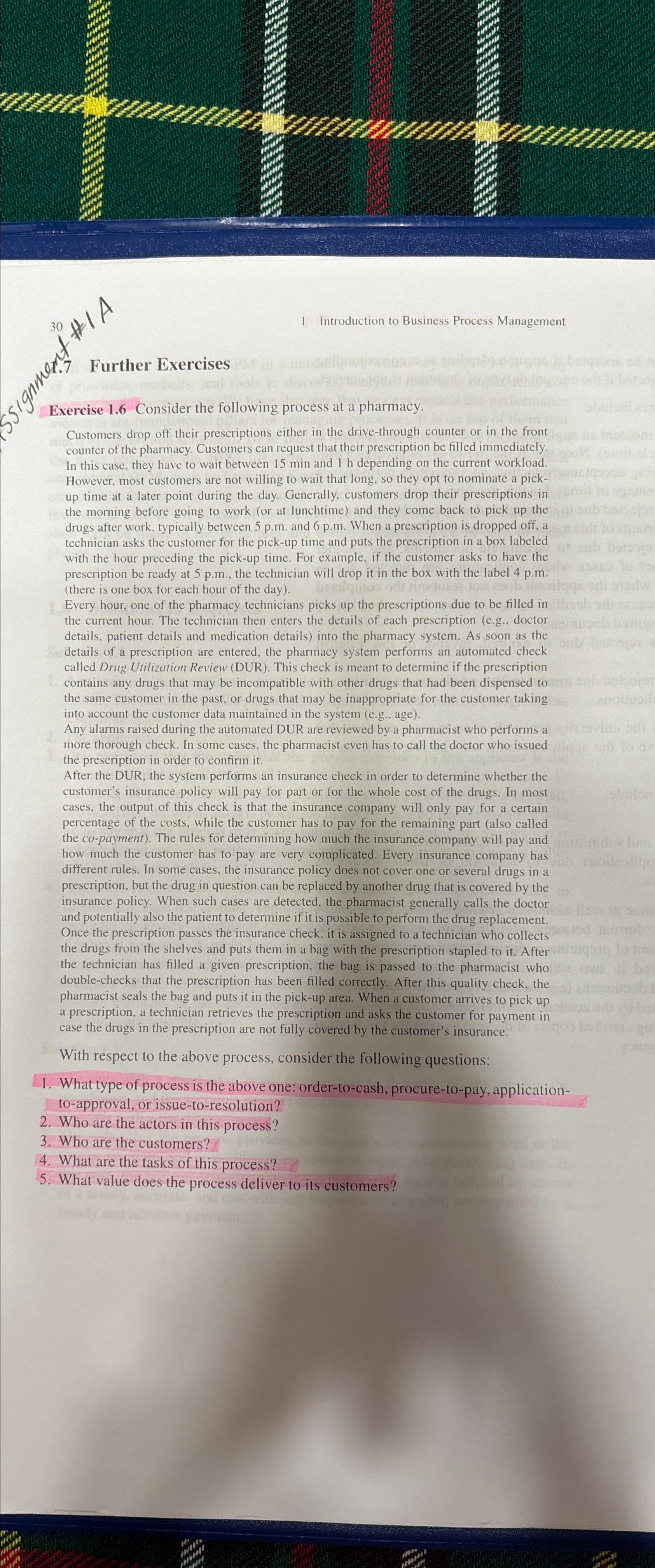  s2 ?330x' I Introduction to Business Process Management 41.7 Further Exercises